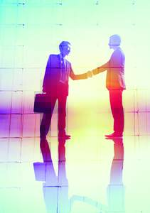 Handshaking Business Agreement Greeting Success Deal Collaboration Concept