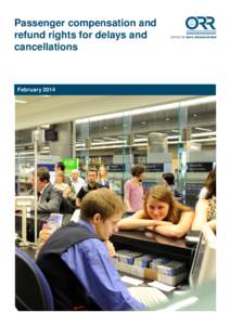Passenger compensation and refund rights for delays and cancellations report - 21 February 2013