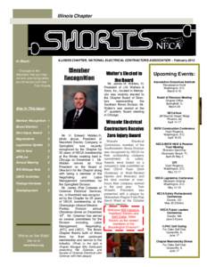 Illinois Chapter  ILLINOIS CHAPTER, NATIONAL ELECTRICAL CONTRACTORS ASSOCIATION – February 2013 In Short: “Courage is the
