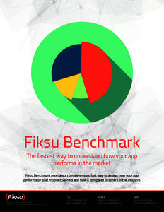 Fiksu Benchmark The fastest way to understand how your app performs in the market Fiksu Benchmark provides a comprehensive, fast way to assess how your app performs on paid mobile channels and how it compares to others i