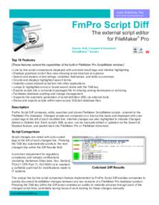.com Solutions Inc. www.dotcomsolutionsinc.net FmPro Script Diff  The external script editor