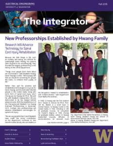 FallThe Integrator The New Professorships Established by Hwang Family Research Will Advance