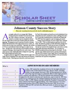 Arkansas Single Parent Scholarship  Volume 12 - Issue 1 Winter 2006