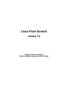 Linux From Scratch - Version 7.6
