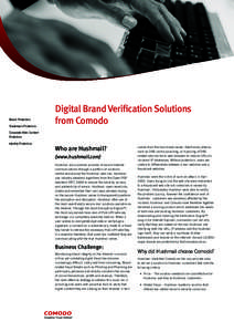 Brand Protection Trademark Protection Digital Brand Verification Solutions from Comodo