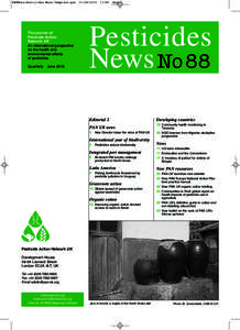 PN88b&w:Pesticides News Template.qxd  The journal of Pesticide Action Network UK An international perspective