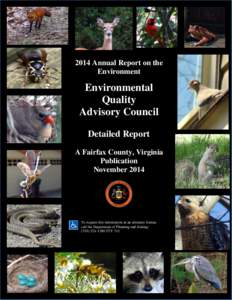 2014 Annual Report on the Environment, Introductory Materials, Fairfax County, Virginia