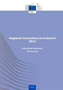 Regional Innovation Scoreboard 2014 Executive summary EN version  Enterprise