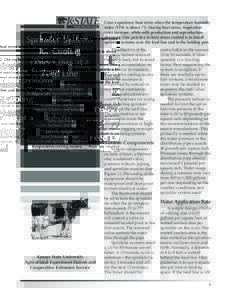 MF2401 Sprinkler Systems for Cooling Dairy Cows
