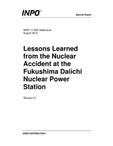 Fukushima Addendum