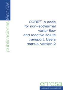 publicaciones técnicas  2D CORE . A code for non-isothermal