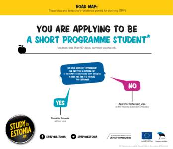 ROAD MAP:  Travel visa and temporary residence permit for studying (TRP) YOU ARE APPLYING TO BE A SHORT PROGRAMME STUDENT*