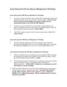 Microsoft Word - Action Items from Previous BMWs_Enclosure 15.doc
