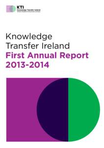 Knowledge Transfer Ireland First Annual Report  Contents