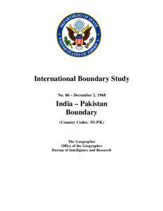 IBS No[removed]India (IN) & Pakistan (PK) 1968