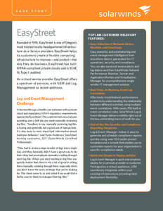 c a s e  stu dy EasyStreet Founded in 1995, EasyStreet is one of Oregon’s