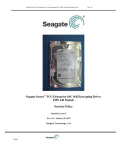 Microsoft Word - Seagate TCG Enterprise SSC SED - FIPS 140 Module Security Policy.docx
