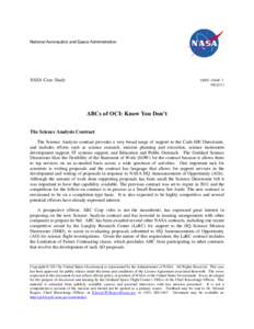 National Aeronautics and Space Administration  NASA Case Study GSFC-1046C[removed]