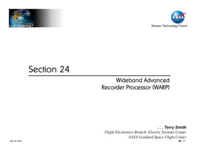 Earth Observing-1  Mission Technology Forum Section 24 Wideband Advanced