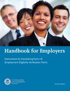 Handbook for Employers Instructions for Completing Form I-9 (Employment Eligibility Verification Form) M-274 (RevN