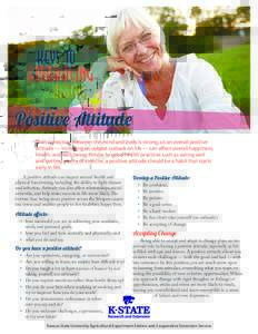 Keys to Embracing Aging: Positive Attitude