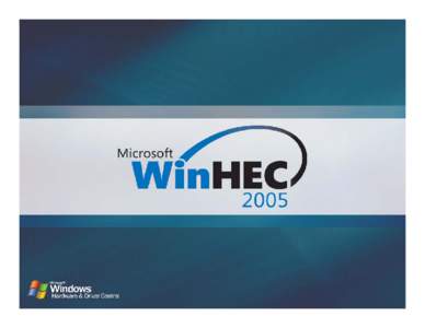 Microsoft PowerPoint - TWEN05009_Microphone Array Support in Windows Longhorn