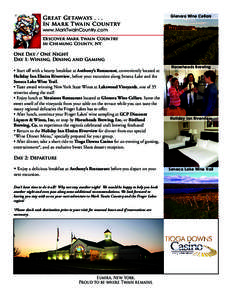 Great GetawaysIn Mark Twain Country Glenora Wine Cellars  www.MarkTwainCountry.com