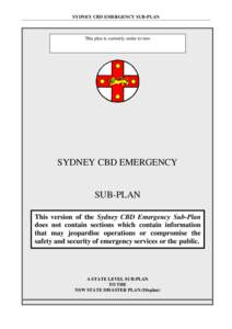 Microsoft Word - Sydney CBD Emergency Sub-Plan v1.1 _Public Version_.doc