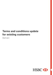 Terms and conditions update for existing customers Bahrain 1