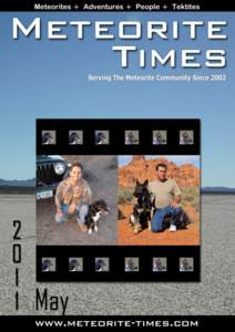 Meteorite Times Magazine Contents by Editor Featured Monthly Articles Accretion Desk by Martin Horejsi
