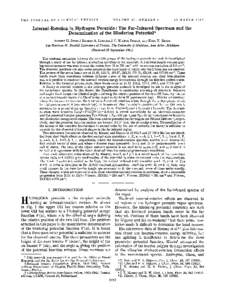 VOLUME 42, NUMBER 6  THE JOURNAL OF CHEMICAL PHYSICS