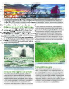 Climate vulnerability assessment: Great Lakes shorelines Summary­--Climate projected to bring higher average
