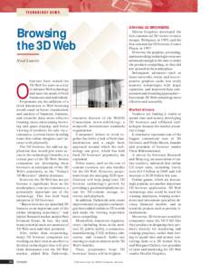 TECHNOLOGY NEWS  Browsing the 3D Web Neal Leavitt