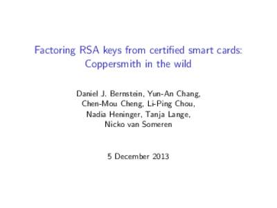 Digital signature / Cryptography / Public-key cryptography / RSA
