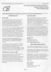 Central Bureau Intelligence Corps - Association Newsletter  CB September 2004