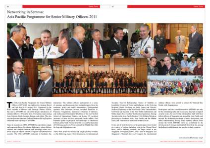 [removed]Networking in Sentosa: Asia Pacific Programme for Senior Military Officers 2011