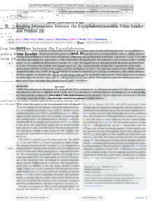 zjv02214/zjv9759d14z xppws S!:44 ArtID: NLM: research-article CE: jsj Editor: Dermody Section: Genome Replication and Regulation of Viral Gene Expression