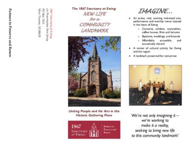 1867 Sanctuary at Ewing c/o Preservation New Jersey PO Box 7815 West Trenton, NJPartners to Preserve and Renew