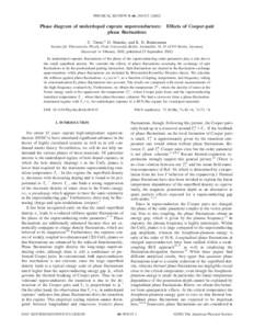PHYSICAL REVIEW B 66, 094515 共2002兲  Phase diagram of underdoped cuprate superconductors: phase fluctuations  Effects of Cooper-pair
