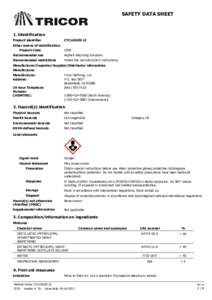 SAFETY DATA SHEET  1. Identification Product identifier  CYCLOGEN LE