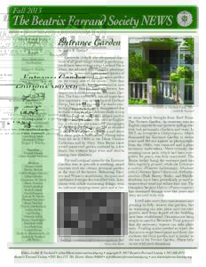 National Register of Historic Places in Hancock County /  Maine / Landscape / Georgetown / Arnold Arboretum / Beatrix Farrand / Garland Farm / Max Farrand / Research libraries / Garden design / Farrand / The Farm House / Dumbarton Oaks