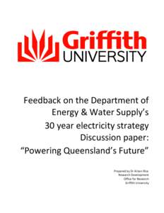 Griffith University Submission