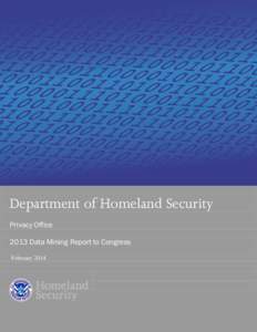 DHS 2013 Data Mining Report