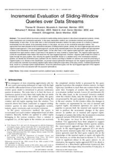 IEEE TRANSACTIONS ON KNOWLEDGE AND DATA ENGINEERING,  VOL. 19, NO. 1,