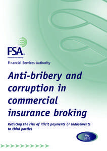Financial Services Authority  Anti-bribery and corruption in commercial insurance broking