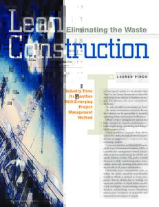 Lean Construction Eliminating the Waste I