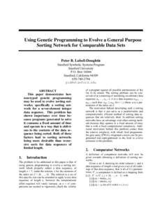 How to Submit Your Final Camera-Ready Paper for the Genetic Programming 1998 Conference (GP-98)