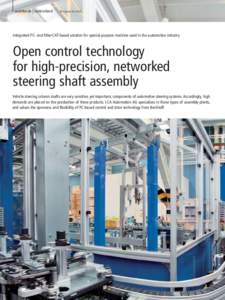 Integrated PC- and EtherCAT-based solution for special-purpose machine used in the automotive industry