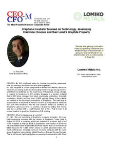 ceocfointerviews.com All rights reserved! Issue: March 2, 2015 The Most Powerful Name in Corporate News