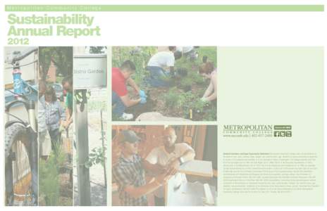 Metropolitan Community College  Sustainability Annual Report 2012